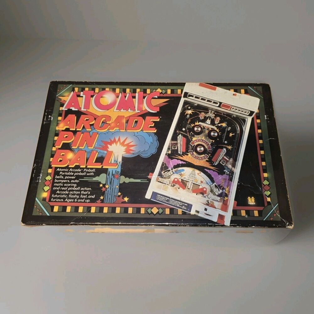 Vintage 1979 Tomy ATOMIC ARCADE Tabletop Pinball Electronic Game parts only